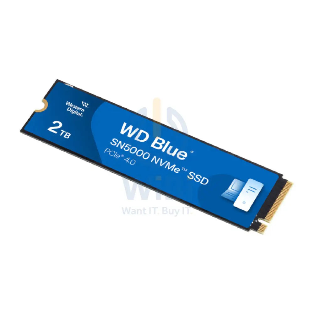 WD Blue SN5000 NVMe SSD - 2TB / Up to 5,150MB/s / M.2 2280 / PCIe Gen4 x4 - SSD (Solid State Drive) Storage > Solid
