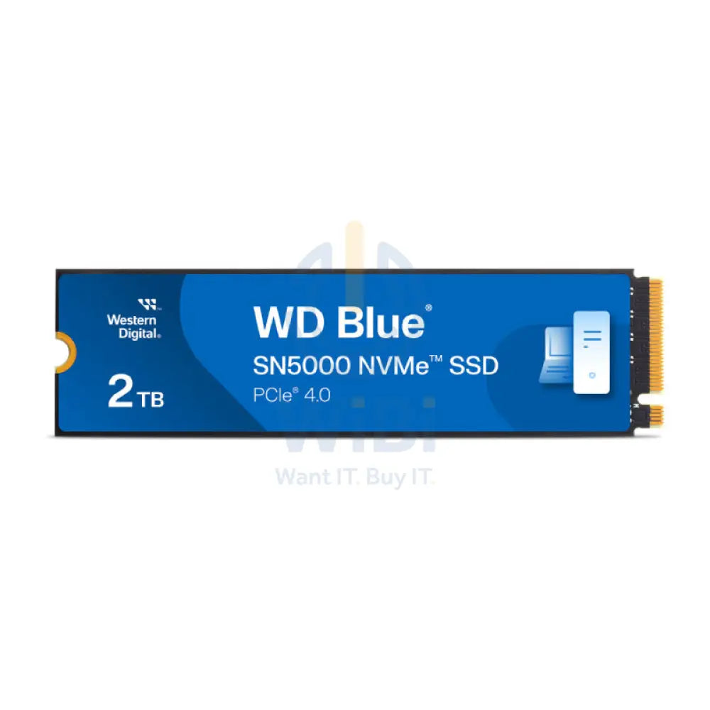 WD Blue SN5000 NVMe SSD - 2TB / Up to 5,150MB/s / M.2 2280 / PCIe Gen4 x4 - SSD (Solid State Drive) Storage > Solid