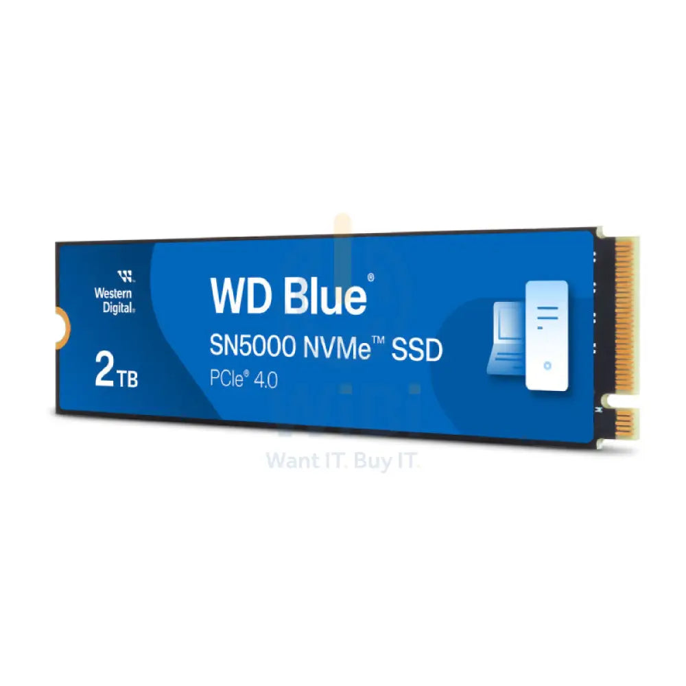 WD Blue SN5000 NVMe SSD - 2TB / Up to 5,150MB/s / M.2 2280 / PCIe Gen4 x4 - SSD (Solid State Drive) Storage > Solid