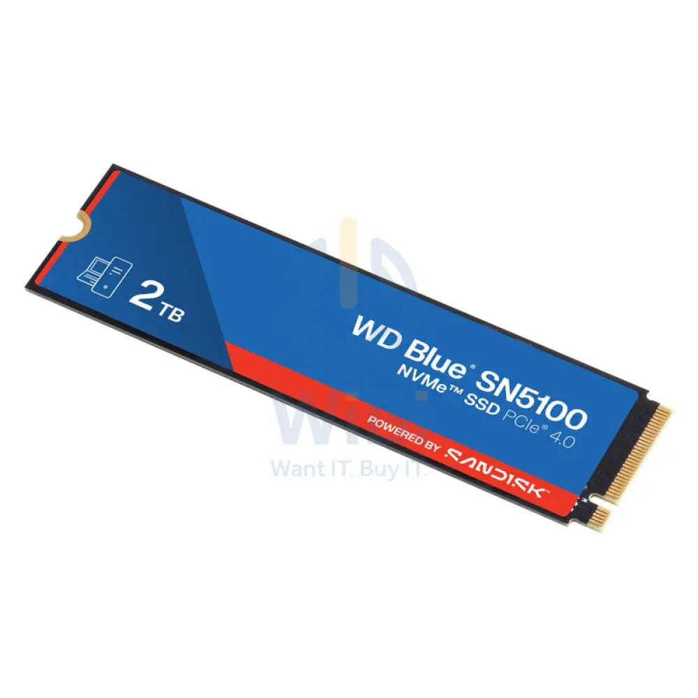 WD Blue SN5100 NVMe SSD - 2TB / Up to 7100MB/s / M.2 2280 / PCIe Gen4 x4 - SSD (Solid State Drive) Storage > Solid