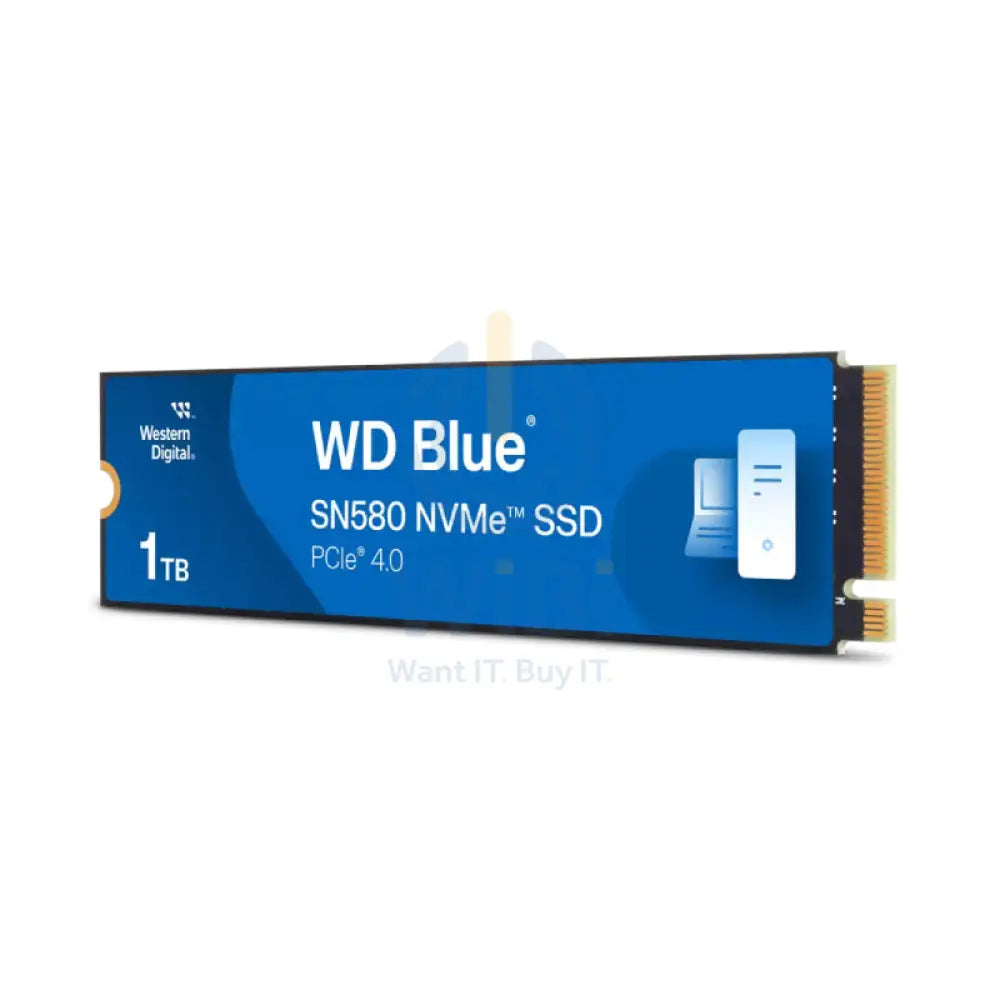WD Blue SN580 NVMe SSD - 1TB / M.2 2280 / PCIe 4.0 - SSD (Solid State Drive) Storage > Solid State Drive
