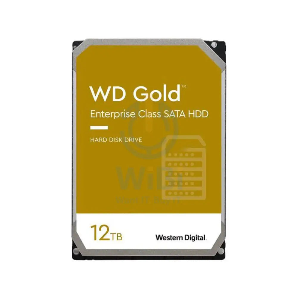 WD Gold Enterprise Class Hard Drive - 12TB / 3.5-inch / SATA-III / 7200 RPM / 256MB Buffer