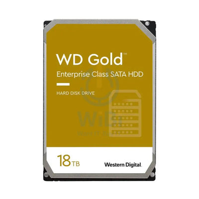 WD Gold Enterprise Class Hard Drive - 18TB / 3.5-inch / SATA-III / 7200 RPM / 512MB Buffer