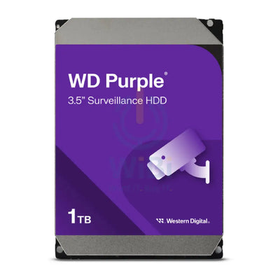 WD Purple Surveillance Hard Drive - 1TB / SATA / Up to 110MB/s - Internal Hard Drive Storage > Desktop Hard Drives
