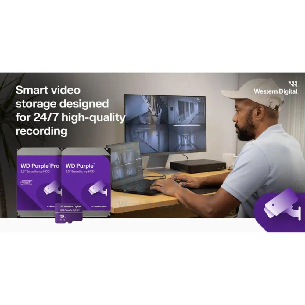 WD Purple Surveillance Hard Drive - 6TB / SATA / Up to 175MB/s - Internal Hard Drive Storage > Desktop Hard Drives