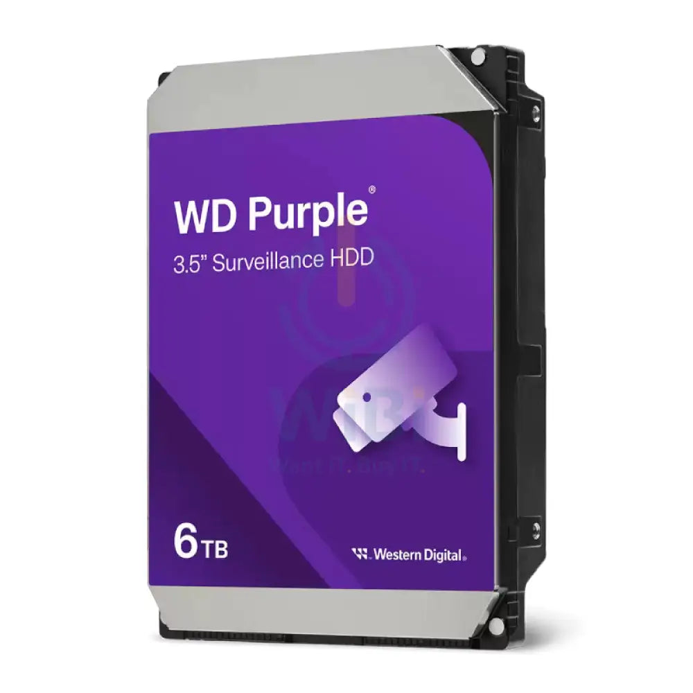 WD Purple Surveillance Hard Drive - 6TB / SATA / Up to 175MB/s - Internal Hard Drive Storage > Desktop Hard Drives