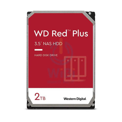 WD Red Plus Internal Drive - 2TB / 3.5-inch / SATA-III / 5400 RPM / 128MB Buffer Storage > Desktop Hard Drives