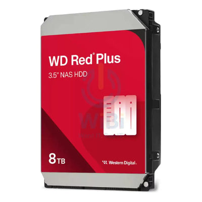 WD Red Plus Internal NAS HDD - 8TB / 3.5-inch / SATA-III / Up to 215MB/s / 256MB Storage > Desktop Hard Drives