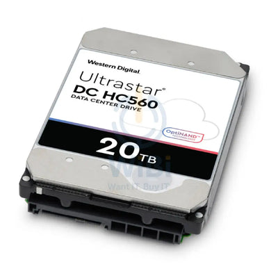 WD Ultrastar DC HC560 Hard Drive - 20TB / 3.5-inch / SATA-III / 7200 RPM / 512MB Storage > Desktop Hard Drives