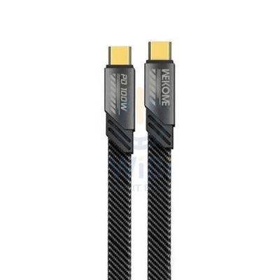 WEKOME WDC-192 Mecha Series - USB-C to USB-C Connection Cable 100W Fast Charging - 1.2Meter / Black Accessories >