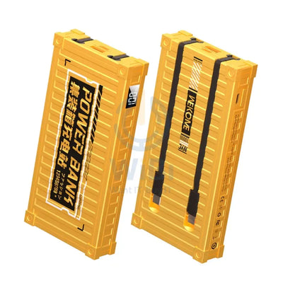 Wekome WP-339 10000mAh Container Series 22.5W Super Fast Charging Power Bank with Cable - Yellow Accessories > Power