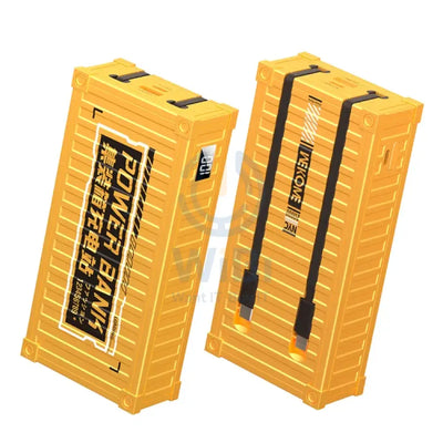 WEKOME WP-341 20000mAh Container Series 22.5W Super Fast Charging Power Bank with Cable - Yellow Accessories > Power