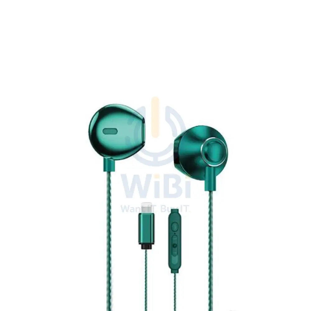 WEKOME YB08 Blackin Series - HiFi Lightning wired headphones - Dark Green Accessories > Audio > Headphones