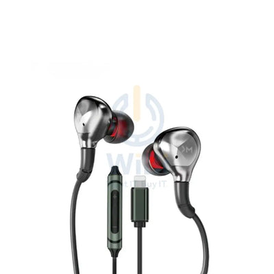 WEKOME YC06 Blackin Series - HiFi Lightning Wired Headphones - Black Accessories > Audio > Headphones