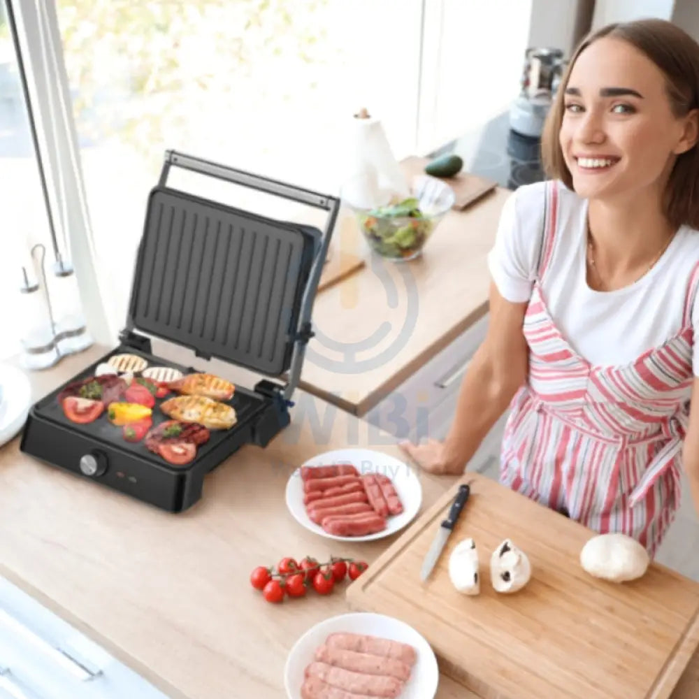 Westinghouse WKCG907BK Retro Contact Grill - 2200 Watts / Black Accessories > Smart Devices
