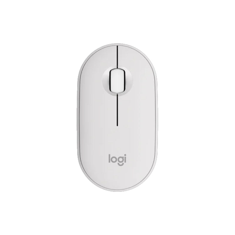 Logitech Pebble Mouse 2 M350S / Wireless / Bluetooth Mouse - Tonal White