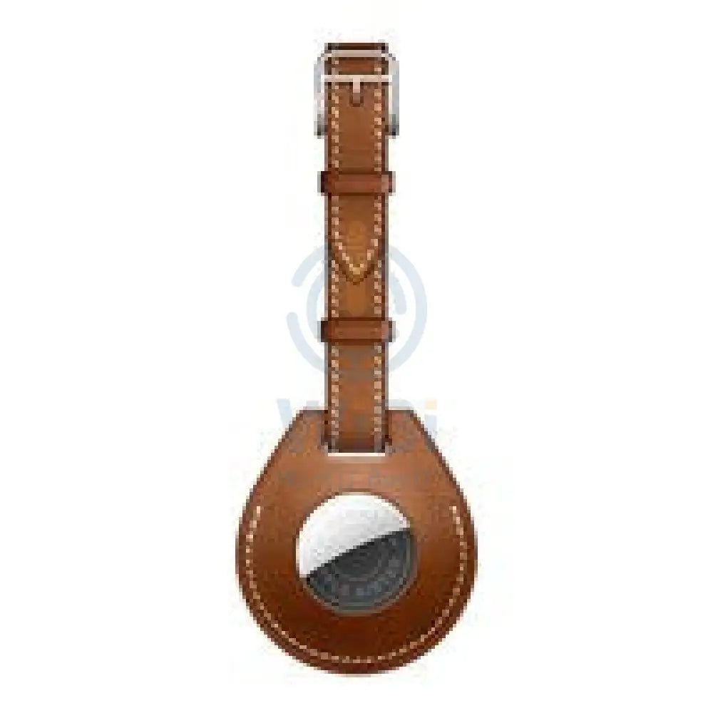 Wiwu Calfskin Luggage Tag Case - Apple Airtag / Brown Accessories > Mobiles & Tablets