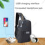 Wiwu Crossbody Sports Backpack With Usb Charging And Headphone Slots - Black Accessories > Mobiles & Tablets > Tablets