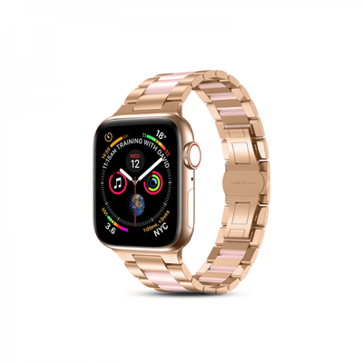 Wiwu Resin Steel Belt For Apple Watch 42 / 44 / 45 / 49Mm - Rose Pink Accessories > Smart Watches