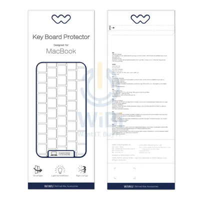 Wiwu Laptop Keyboard Protector - Apple Macbook Pro 13/Macbook Pro 16 / Clear Accessories > Other Laptop Accessories