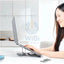 WIWU S400 Aluminum Laptop Stand - Silver Accessories > Mobiles & Tablets > Mobiles > Mobile Holder / Stands