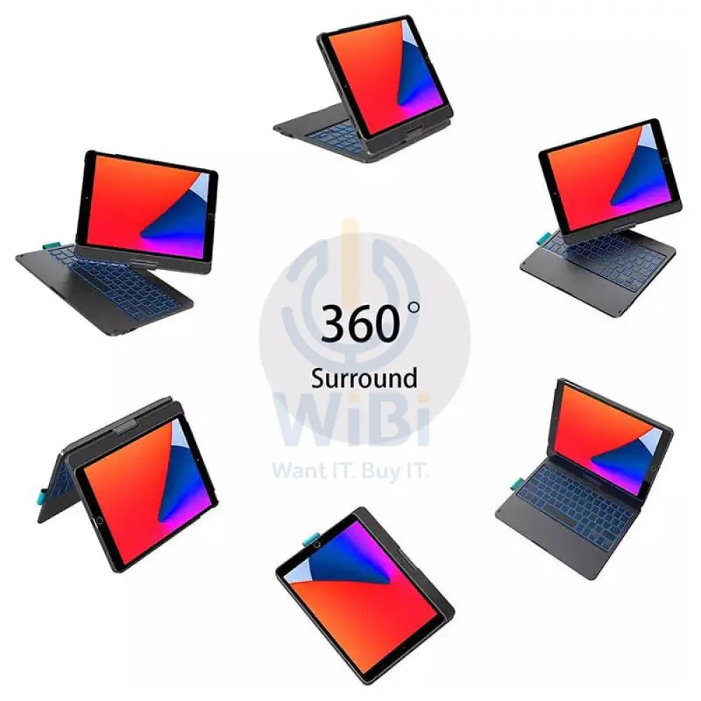 WiWU Smart Keyboard Folio Arabic For IPad - 11 inch / Arabic / Black Accessories > Mobiles & Tablets > Tablets >
