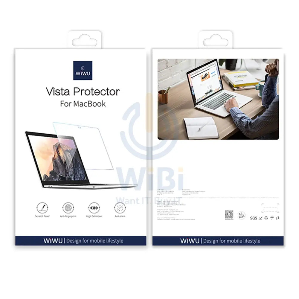 Wiwu Vista Series Screen Protector For Macbook Air 13 & Macbook Pro 13 - Clear Accessories > Other Laptop Accessories