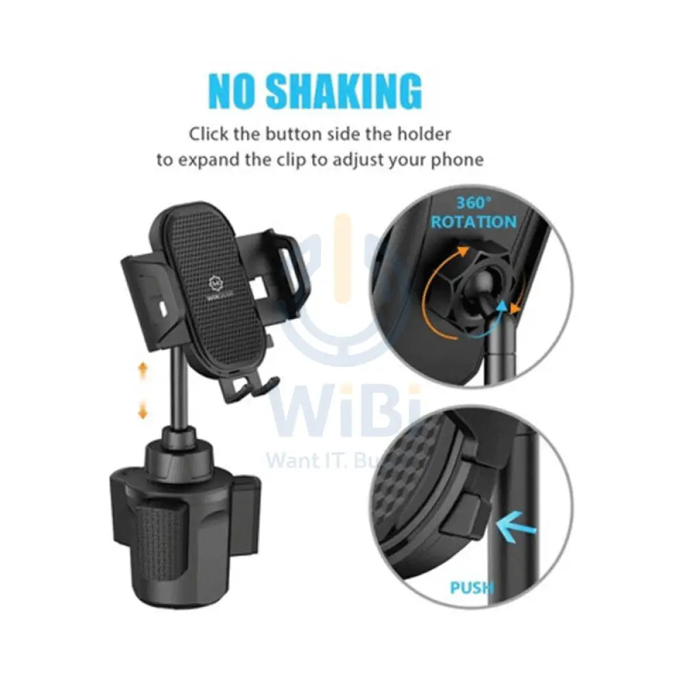 Wixgear Cup Stick Phone Holder - Black Accessories > Mobiles & Tablets > Mobiles > Mobile Holder / Stands
