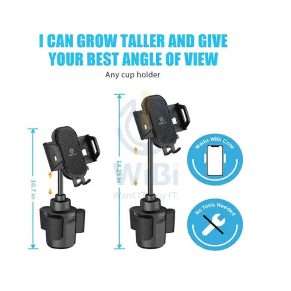 Wixgear Cup Stick Phone Holder - Black Accessories > Mobiles & Tablets > Mobiles > Mobile Holder / Stands