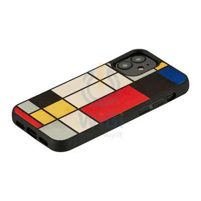 Wooden Case For iPhone 12 & 12 Pro - Mondrian Wood Accessories > Mobiles & Tablets > Offer Zone