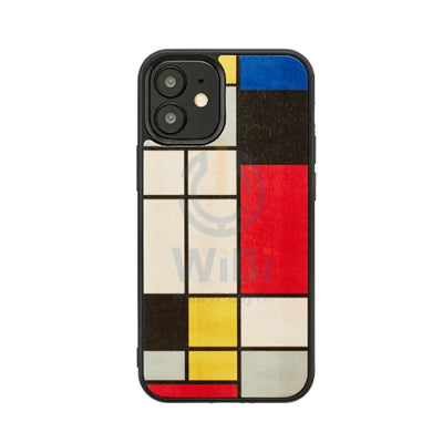 Wooden Case For iPhone 12 & 12 Pro - Mondrian Wood Accessories > Mobiles & Tablets > Offer Zone