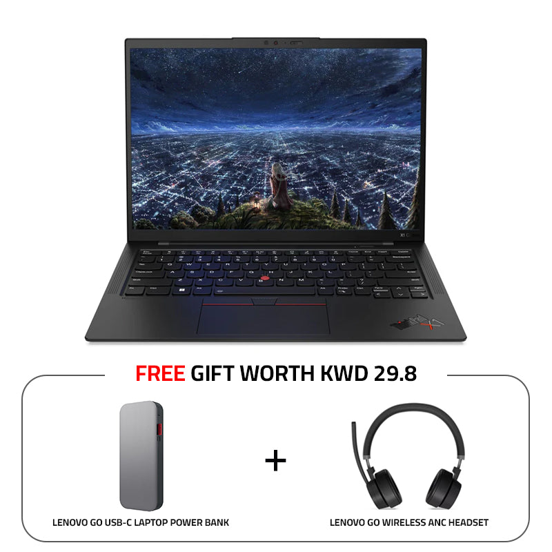 Lenovo ThinkPad X1 Carbon (10th Gen) - 14.0" WUXGA / i7 / 16GB / 512GB (NVMe M.2 SSD) / DOS (Without OS) / 3YW / Arabic/English - Laptop