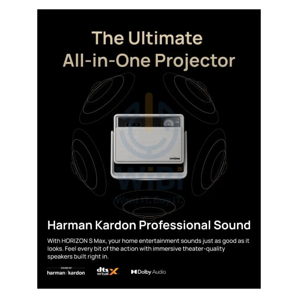 XGIMI HORIZON S Max Home Projector DLP / 3100 ISO lumens / 2GB / 64GB Monitors & Projectors > Projectors