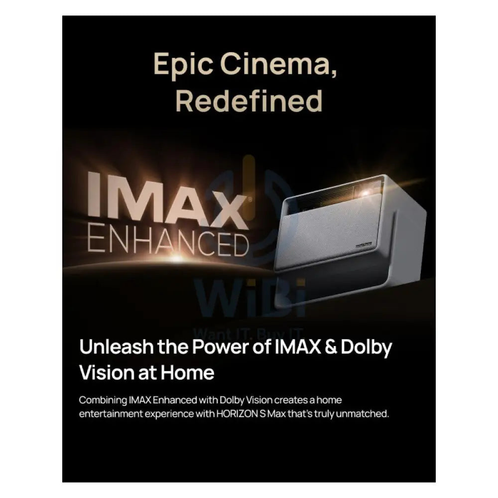 XGIMI HORIZON S Max Home Projector DLP / 3100 ISO lumens / 2GB / 64GB Monitors & Projectors > Projectors