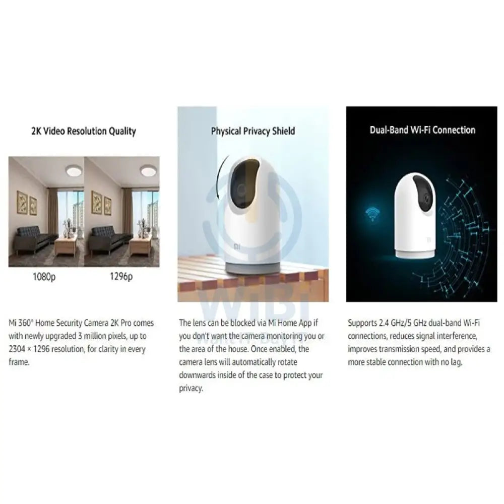 Xiaomi 360° Home Security Camera 2K Pro - 2K / 1296p / H.265 / F1.4 / White Cameras > Security Cameras > Offer Zone