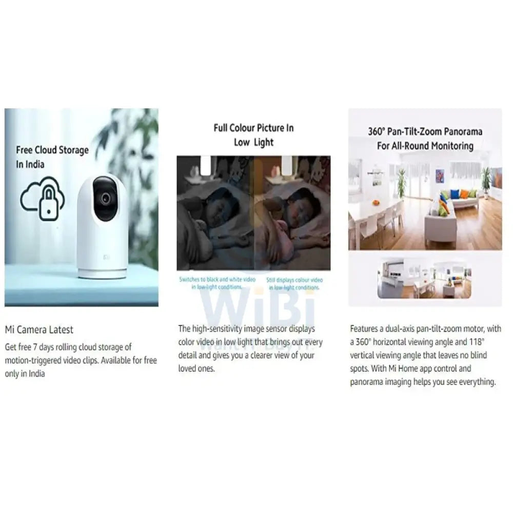 Xiaomi 360° Home Security Camera 2K Pro - 2K / 1296p / H.265 / F1.4 / White Cameras > Security Cameras > Offer Zone