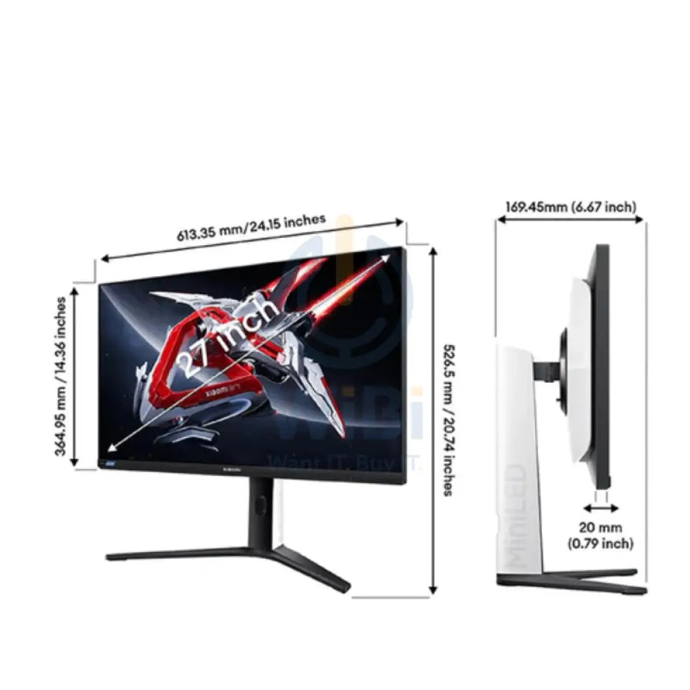 Xiaomi G Pro Mini LED Gaming Monitor - 27’’ / 1ms / 180Hz - Monitor Monitors & Projectors > Monitors > Gaming Zone