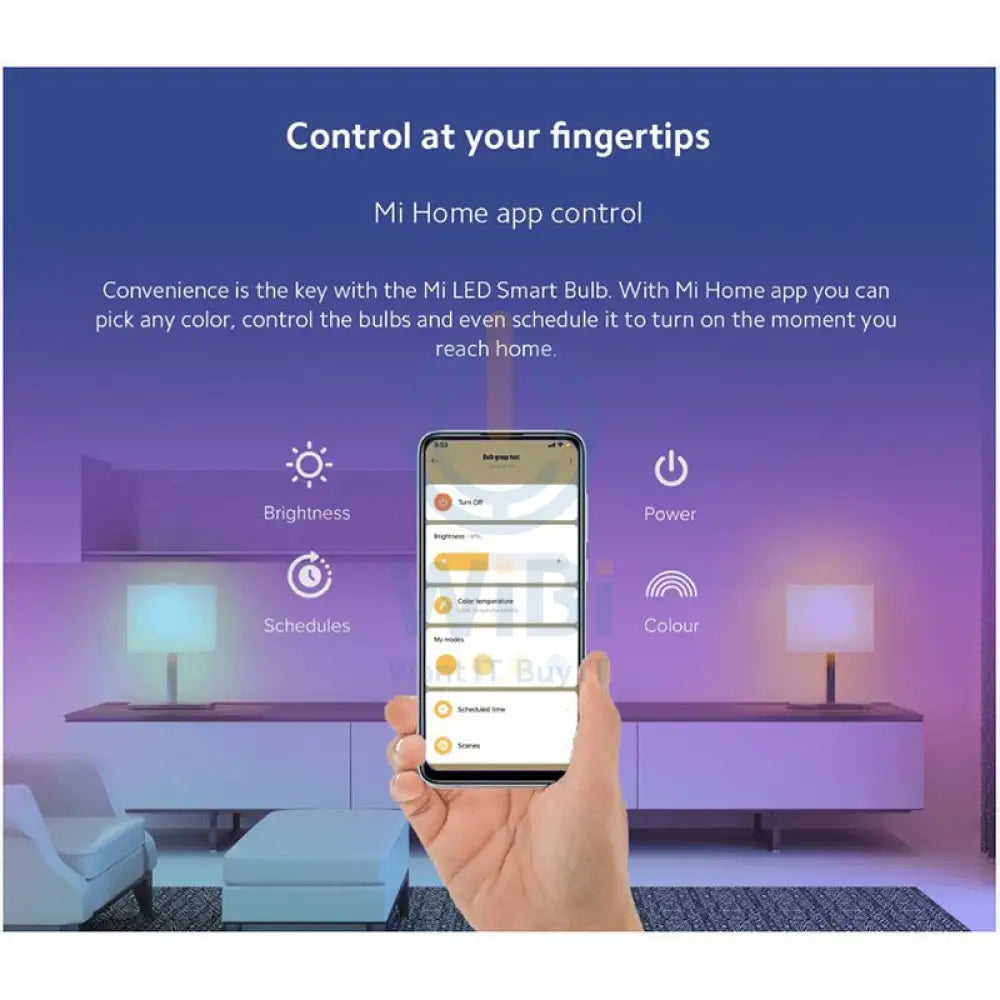 Xiaomi Mi LED Smart Bulb (B22) - Wireless / 950 Lumens / White Accessories > Smart Devices > Smart Bulb > Offer Zone