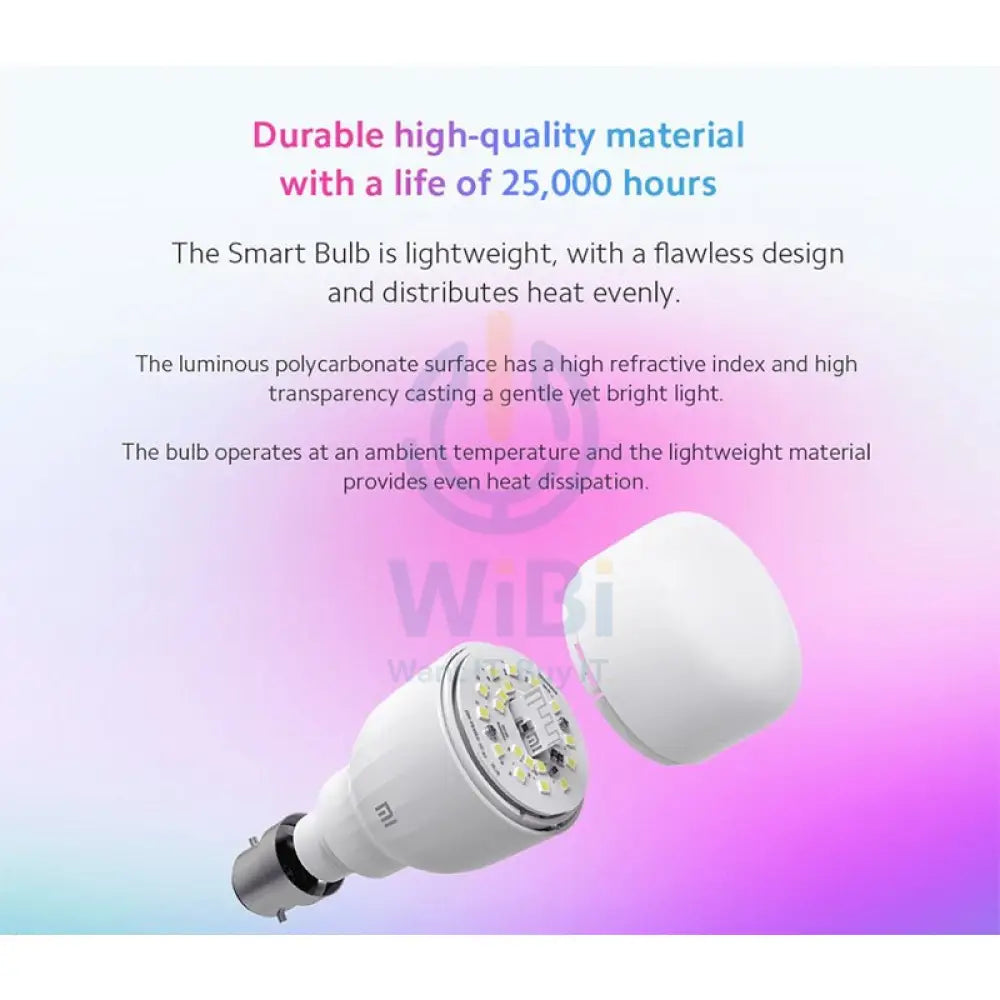 Xiaomi Mi LED Smart Bulb (B22) - Wireless / 950 Lumens / White Accessories > Smart Devices > Smart Bulb > Offer Zone