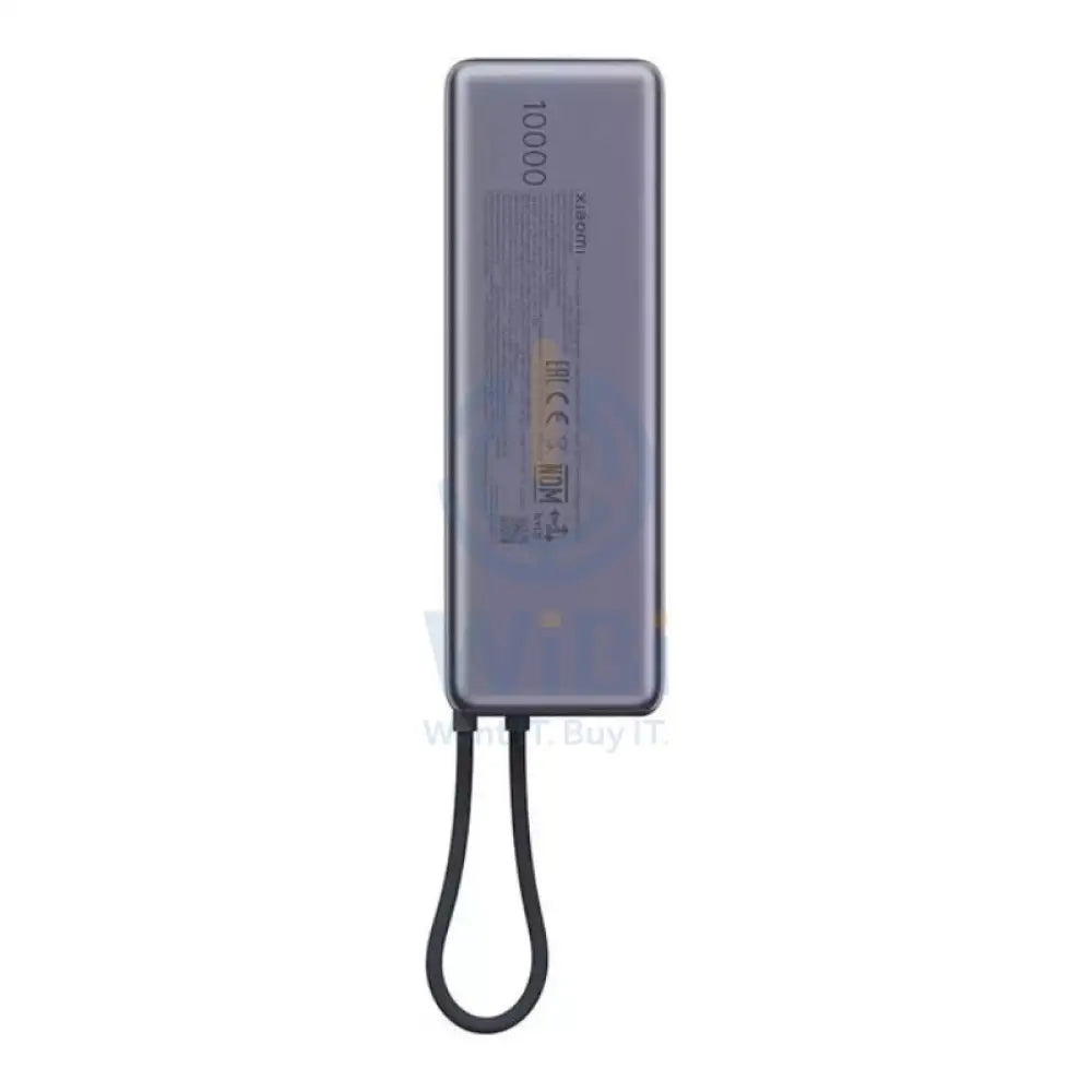 Xiaomi Power Bank with Integrated Cable - 165W / 10,000mAh / Gray Accessories > Power Bank