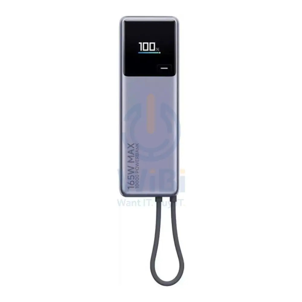Xiaomi Power Bank with Integrated Cable - 165W / 10,000mAh / Gray Accessories > Power Bank