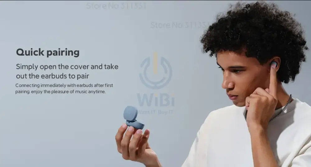 شاومي ريدمي بودز أساسي - بلوتوث / أزرق اكسسوارات  الصوت > سماعات الرأس