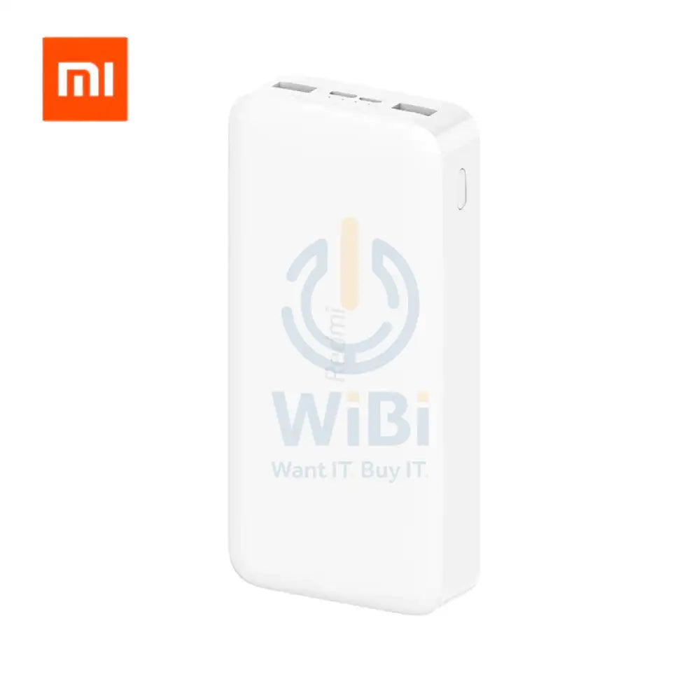 Xiaomi Redmi Power Bank 20000mAh 18W Fast Charge – White Accessories > Power Adapters