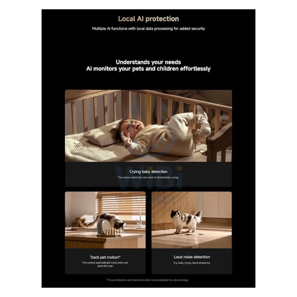 Xiaomi Smart Camera C700 - 4K Ultra-HD / Two-way Intercom / Night Vision / AI Detection / Wi-Fi / White Cameras >