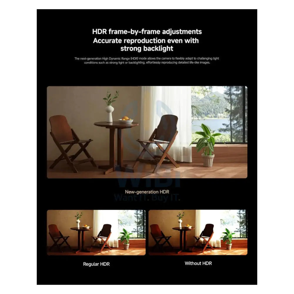 Xiaomi Smart Camera C700 - 4K Ultra-HD / Two-way Intercom / Night Vision / AI Detection / Wi-Fi / White Cameras >
