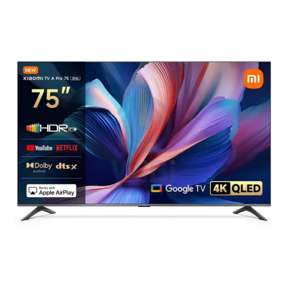 شاومي تلفزيون  برو (2026) - 75 بوصة QLED / 60 هرتز / إتش دي إم أي  يو اس بي 2.0 / بلوتوث / واي-فاي / شبكة محلية / جوجل  رمادي داكن  /تلفزيون  رمادي داكن ذكي تلفزيون