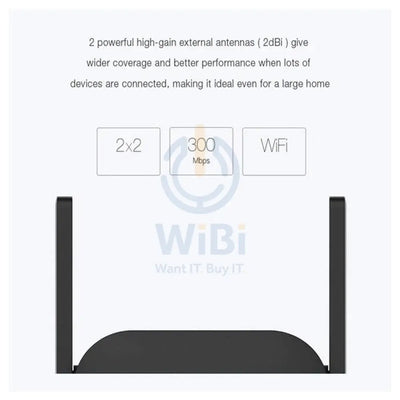 Xiaomi Wi-Fi Range Extender Pro - 300 Mbps / 2.40GHz / Black Networking Products > Wireless Access Point