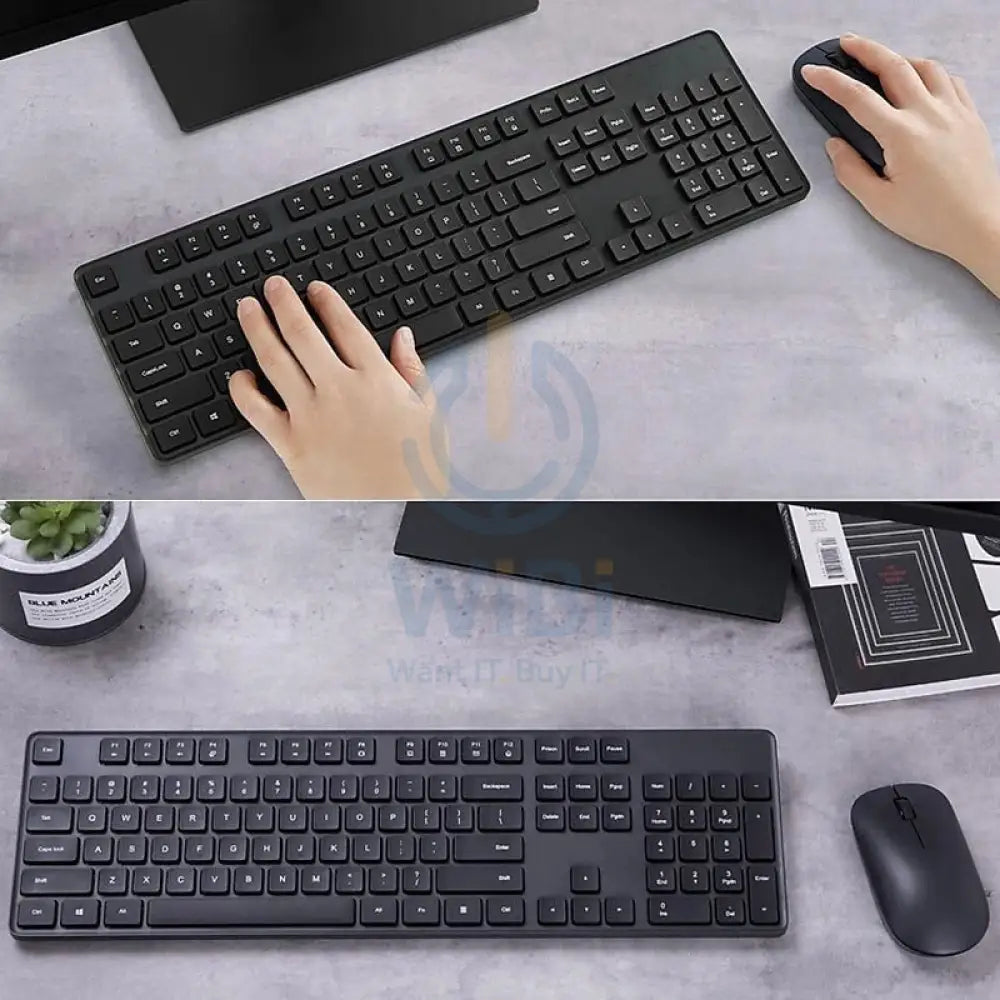 Xiaomi Wireless Keyboard and Mouse Combo - 2.40GHz / Wireless / Black Accessories > Keyboard & Mouse