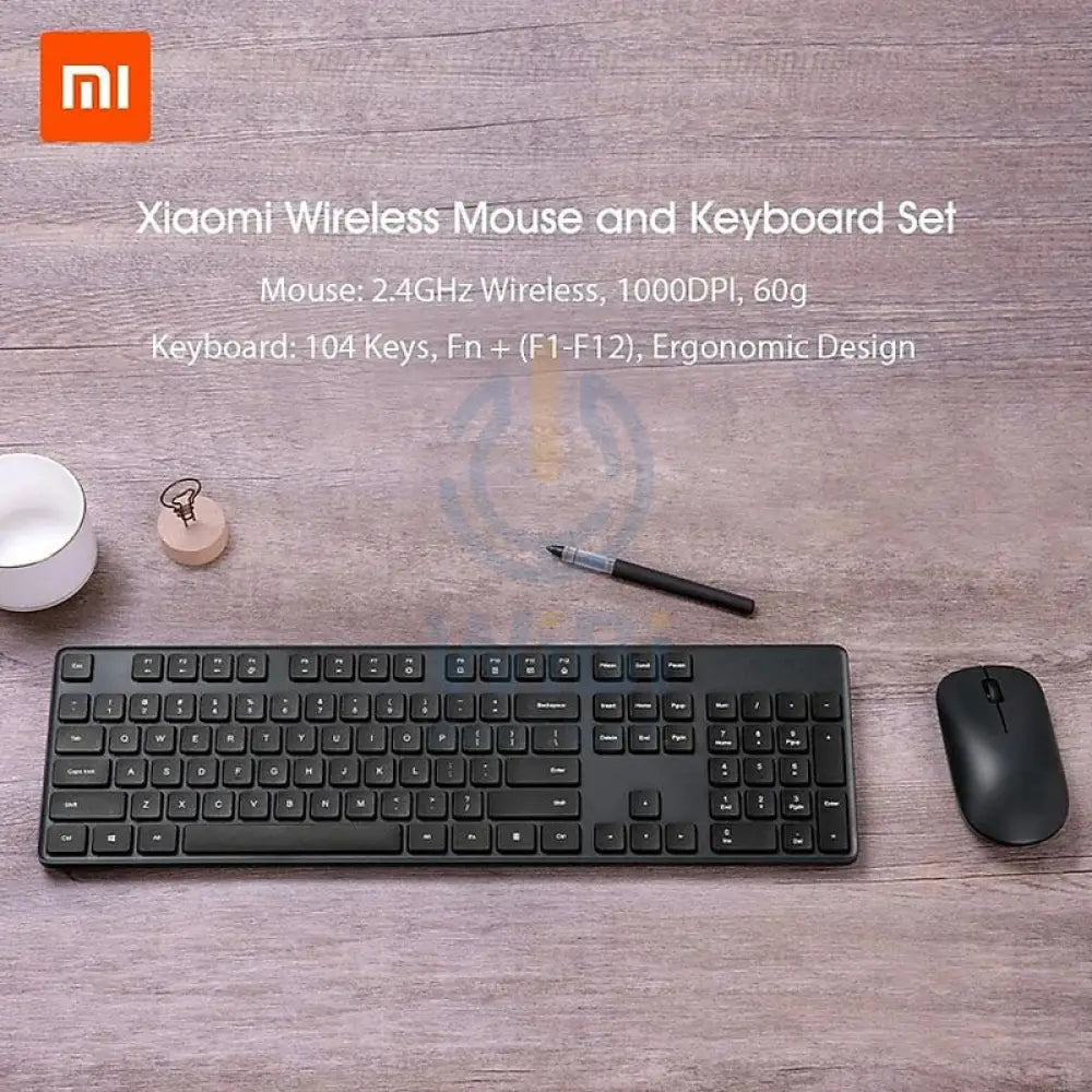 Xiaomi Wireless Keyboard and Mouse Combo - 2.40GHz / Wireless / Black Accessories > Keyboard & Mouse