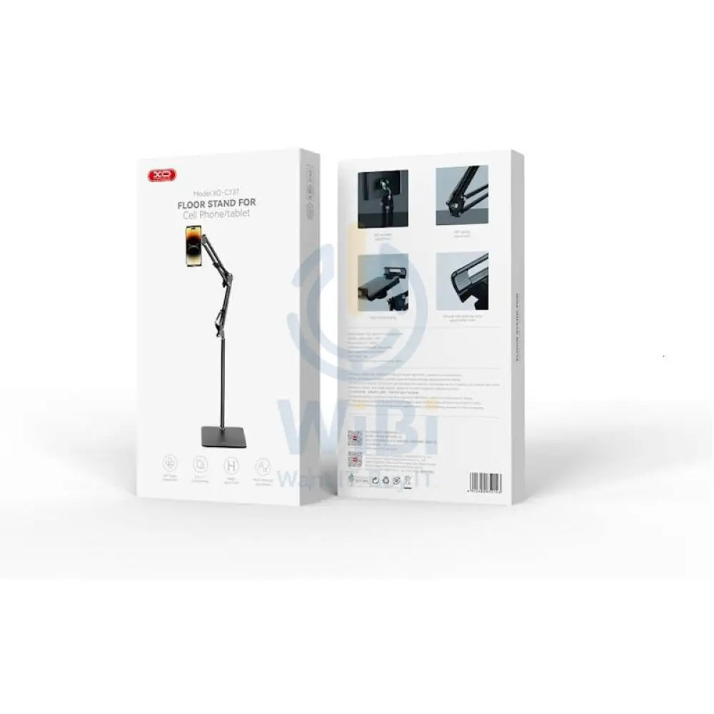 XO C137 Floor Stand For Cell Phone/Tablet - Black Accessories > Mobiles & Tablets > Mobiles > Mobile Holder / Stands